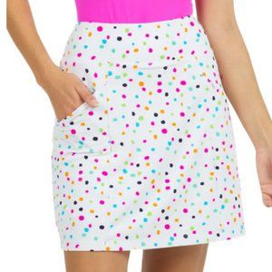 IBKUL White Skort with Playful Design